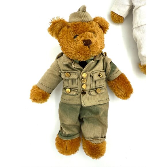 Plushland 2008 3-Piece Military Teddy Bear Set – Navy, Army & Air Force Uniforms - Picture 7 of 9